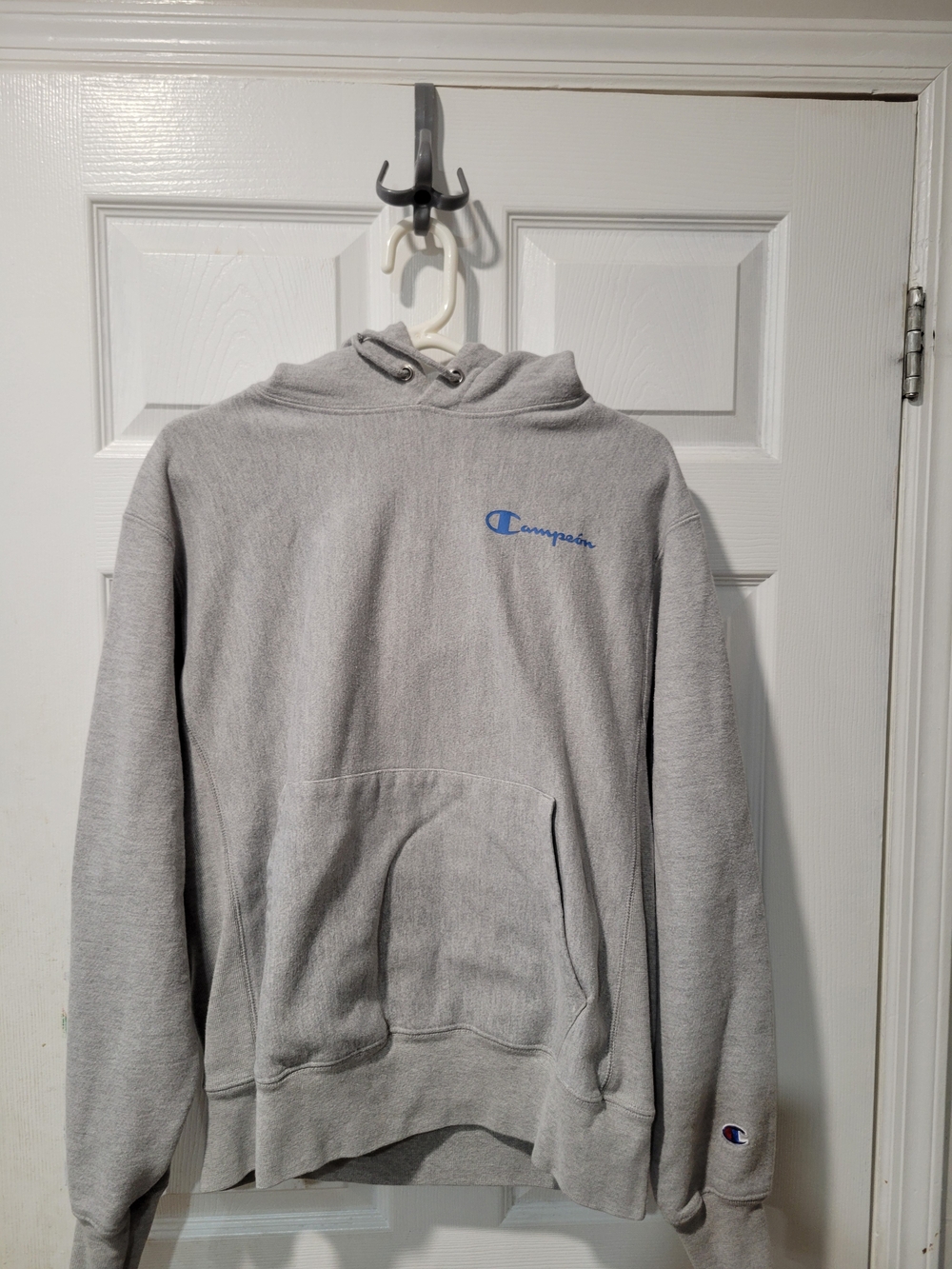 Champion Men’s Gray Hoodie Sweatshirt